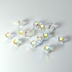 Cubetto "Crystal" 6mm AB
