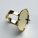 Castone anello 24mm dorato