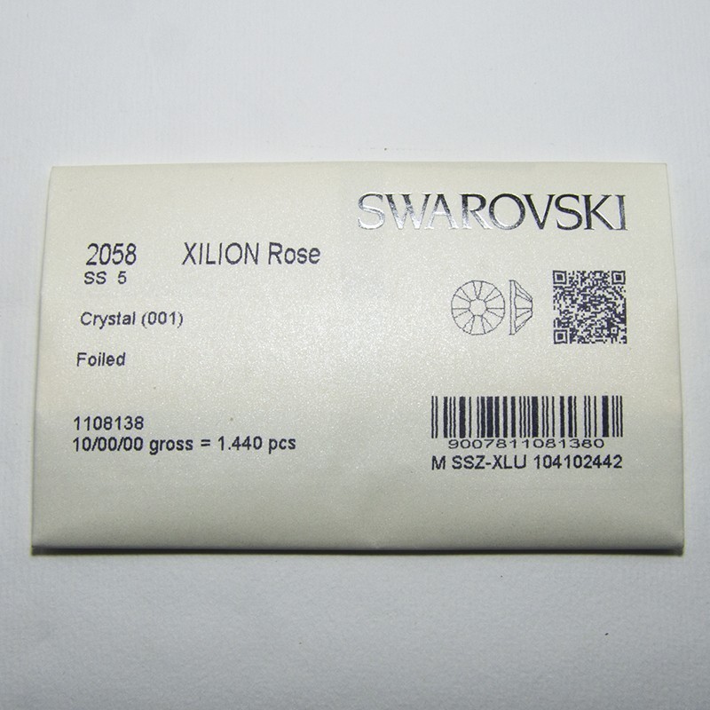 Swarovski Flatback SS5 Crystal