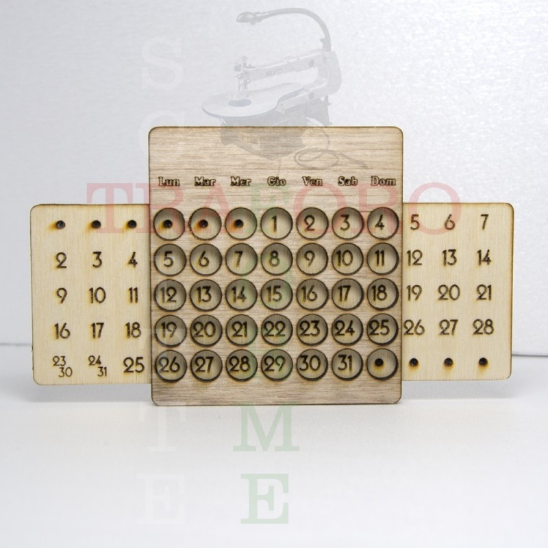 2022 nuova Calendario Perpetuo Legno calendario lunar septiembre 2022