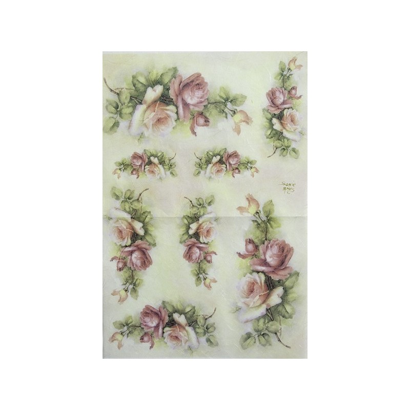 11 fogli di CARTA PER DECOUPAGE CLASSICA DECOMANIA 35X50
